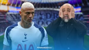 Richarlison and Igor Tudor at Tottenham Hotspur Stadium