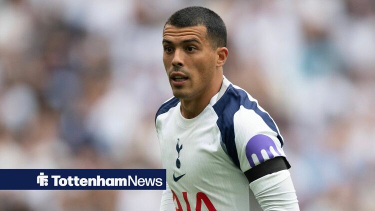 Pedro Porro in action for Tottenham