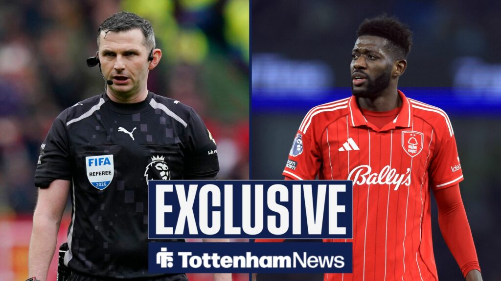 Ex-FIFA ref: Forest player lucky to avoid sanction vs Tottenham, Michael Oliver at fault