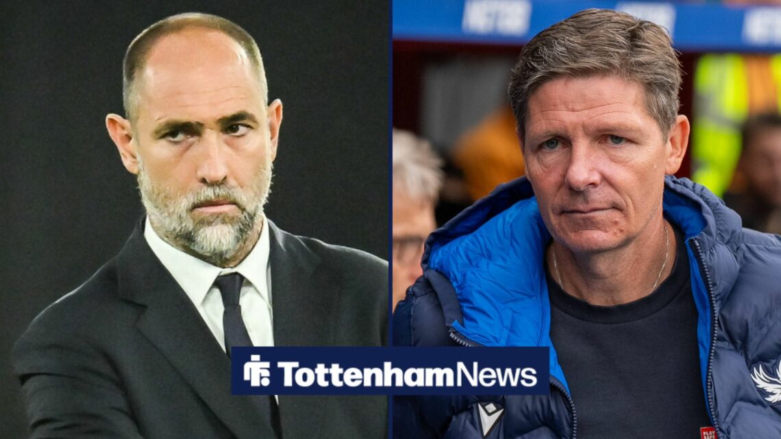 Igor Tudor and Oliver Glasner stood alongside each other.