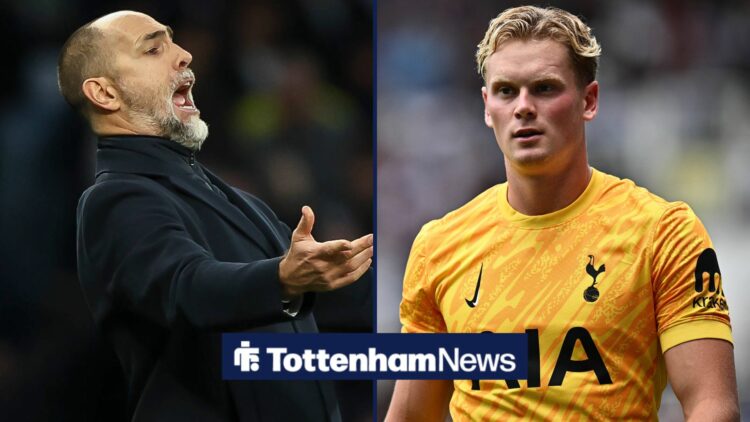 19 July 2025: goalkeeper Antonin Kinsky of Tottenham Hotspur headshot, head and shoulders, portraits during the Pre season 2025/26 friendly match b...