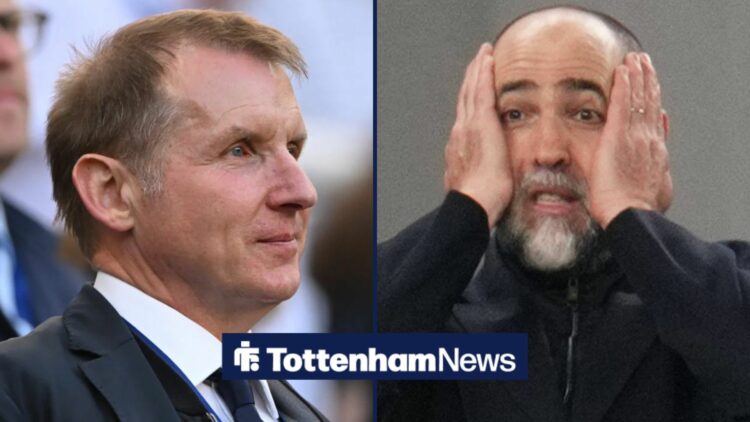 Journalist Henry Winter and Tottenham Hotspur v Crystal Palace - Premier League Igor Tudor manages Tottenham Hotspur during the Premier League matc...