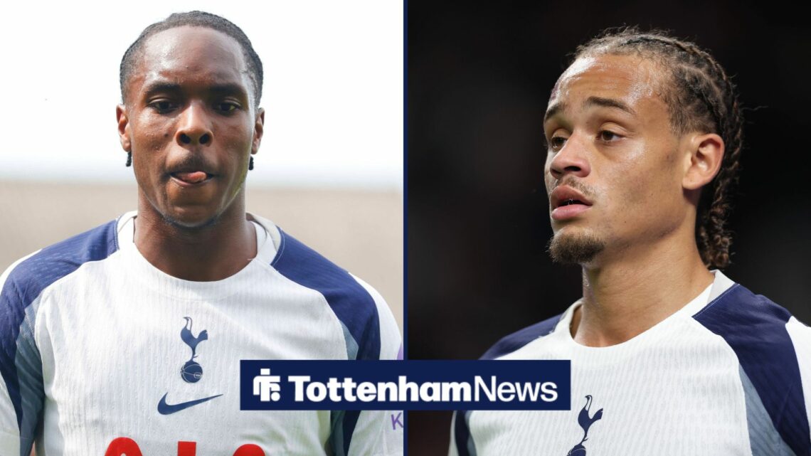 Mathys Tel and Xavi Simons at Tottenham