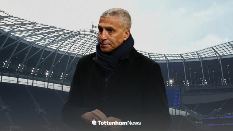 Chris Hughton at Tottenham Hotspur Stadium.
