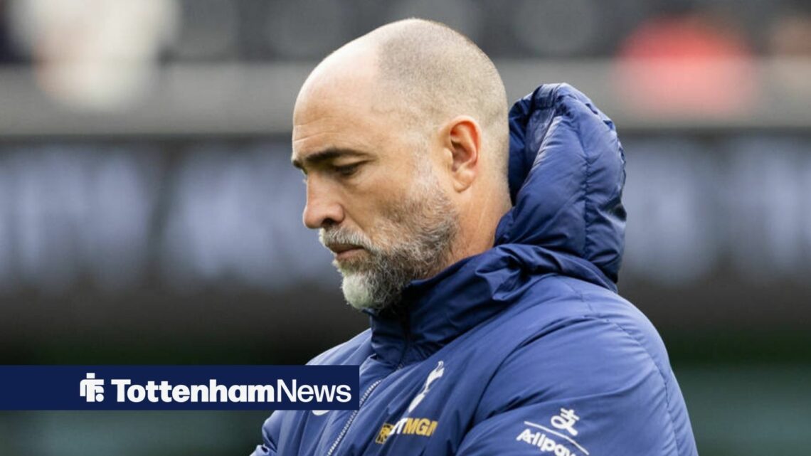 Tottenham Hotspur Manager Igor Tudor during the Premier League match between Fulham and Tottenham Hotspur at Craven Cottage on March 1, 2026