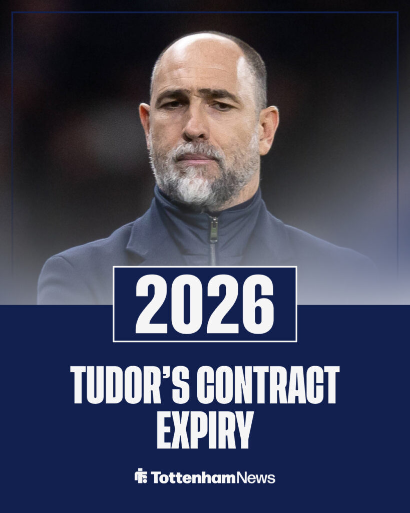 Tottenham Hotspur Head Coach Igor Tudor folds arms vs Arsenal.