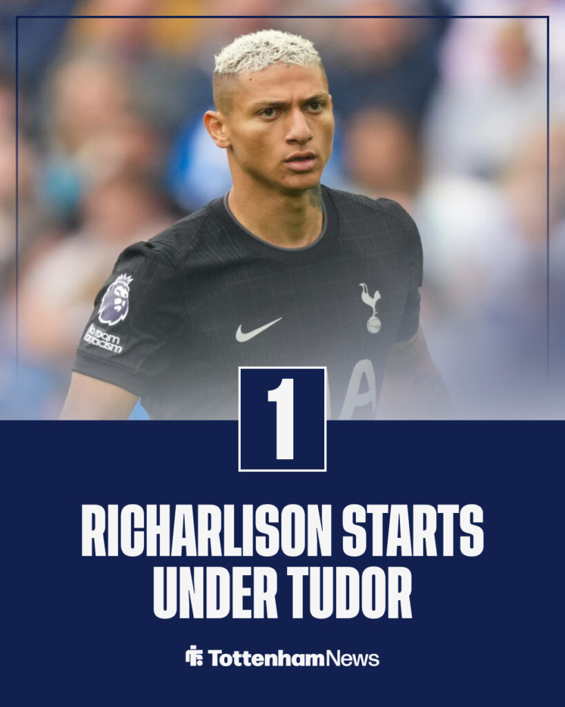 Richarlison in action for Tottenham Hotspur.