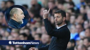 Tim Sherwood managing Aston Villa, former Tottenham boss Igor Tudor reacts during Tottenham vs Arsenal.