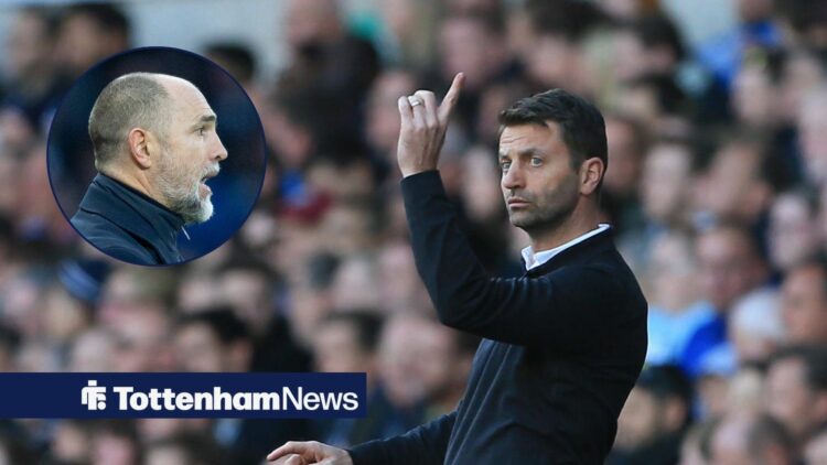 Tim Sherwood managing Aston Villa, former Tottenham boss Igor Tudor reacts during Tottenham vs Arsenal.