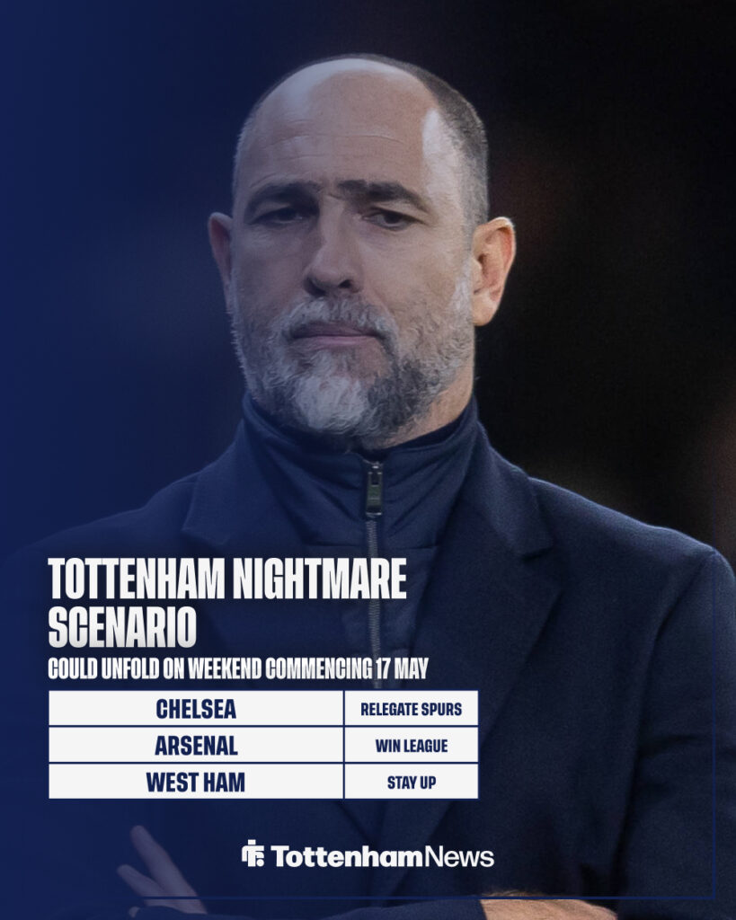 Tottenham Hotspur Head Coach Igor Tudor folds arms against Arsenal.