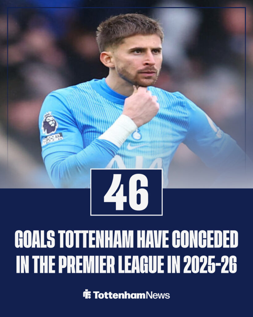 The number of goals Tottenham have conceded in the Premier League this season.