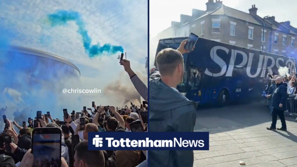 Tottenham fans play their part with ‘incredible’ scenes pre-Nottingham Forest