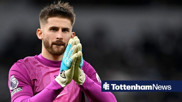 Tottenham Hotspur V Manchester City. Premier league. Guglielmo Vicario Spurs, goalkeeper during the Tottenham Hotspur V Manchester City Premier lea...