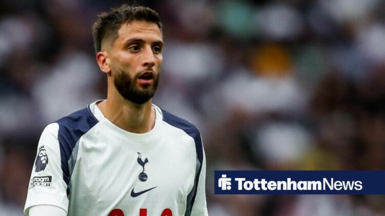 Rodrigo Bentancur playing for Tottenham in Premier League