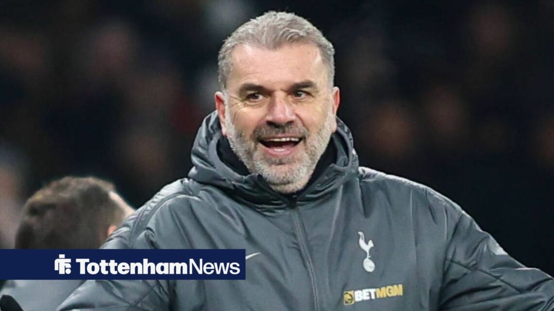 Ange Postecoglou smiling as Tottenham manager