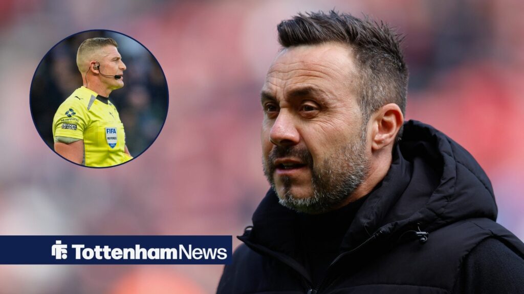 View: De Zerbi to fume as PL official's record emerges after ruling on Tottenham decision v Sunderland