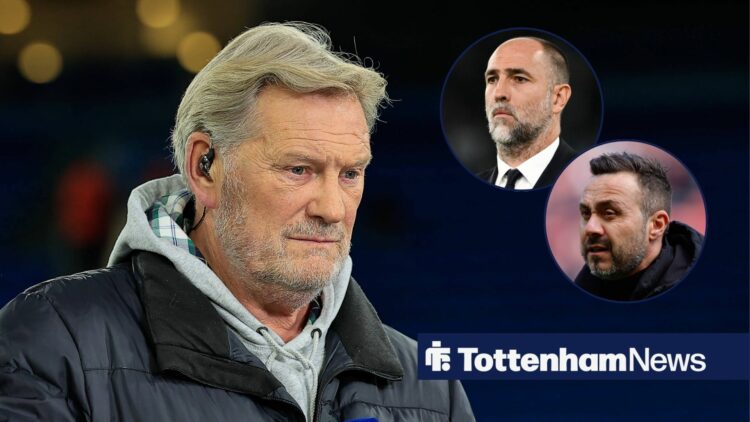 Glenn Hoddle with Igor Tudor and Roberto De Zerbi (inset)