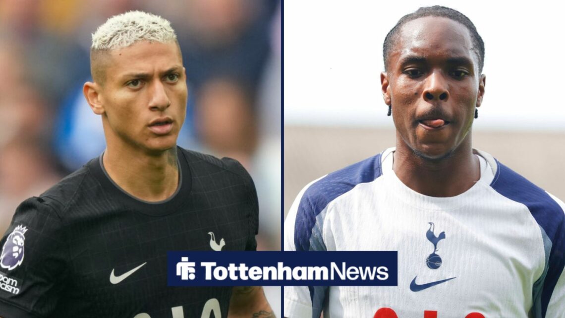 Richarlison and Mathys Tel at Tottenham