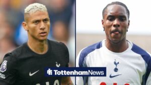 Richarlison and Mathys Tel at Tottenham