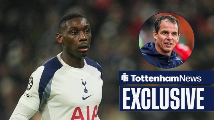 Randal Kolo Muani of Tottenham Hotspur looks on the UEFA Champions League 2025/26 League Phase match with Eintracht Frankfurt, Regis Le Bris, Sunde...