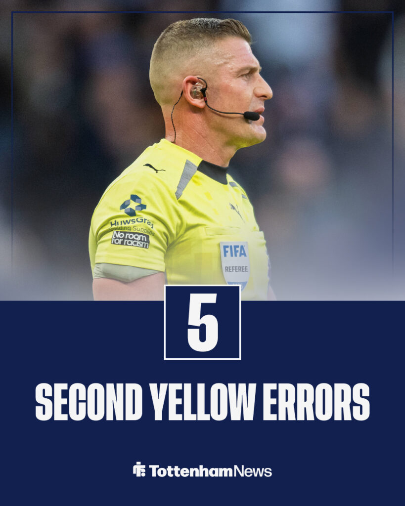 Rob Jones second yellow errors this season