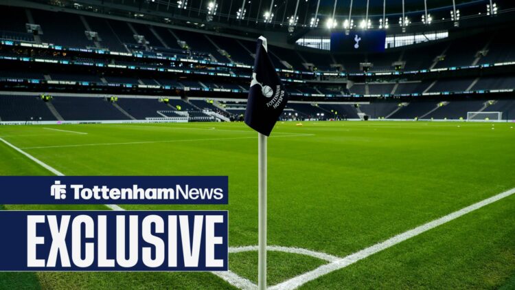 The corner flag at Tottenham Hotspur Stadium.