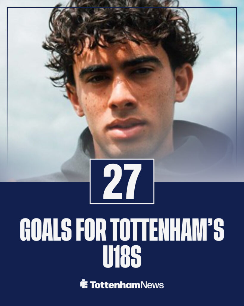 Luca Williams-Barnett's record for sPURS' u18s