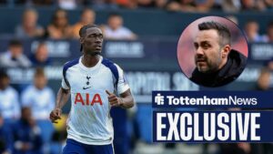 Yves Bissouma during the Pre-Season Friendly match between Luton Town and Tottenham Hotspur, Roberto De Zerbi manager of Tottenham Hotspur prior to kick off for Sunderland v Tottenham Hotspur.