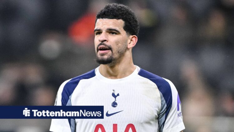 Dominic Solanke in action for Tottenham