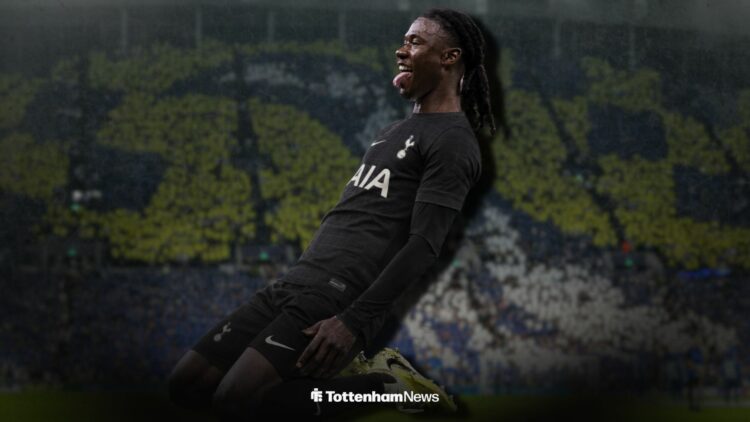Eduardo Camavinga in a Tottenham shirt