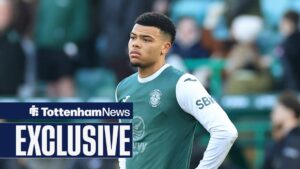 Dane Scarlett of Hibernian, on loan from Tottenham, looks dejected at full time during the William Hill Premiership match vs Livingston.