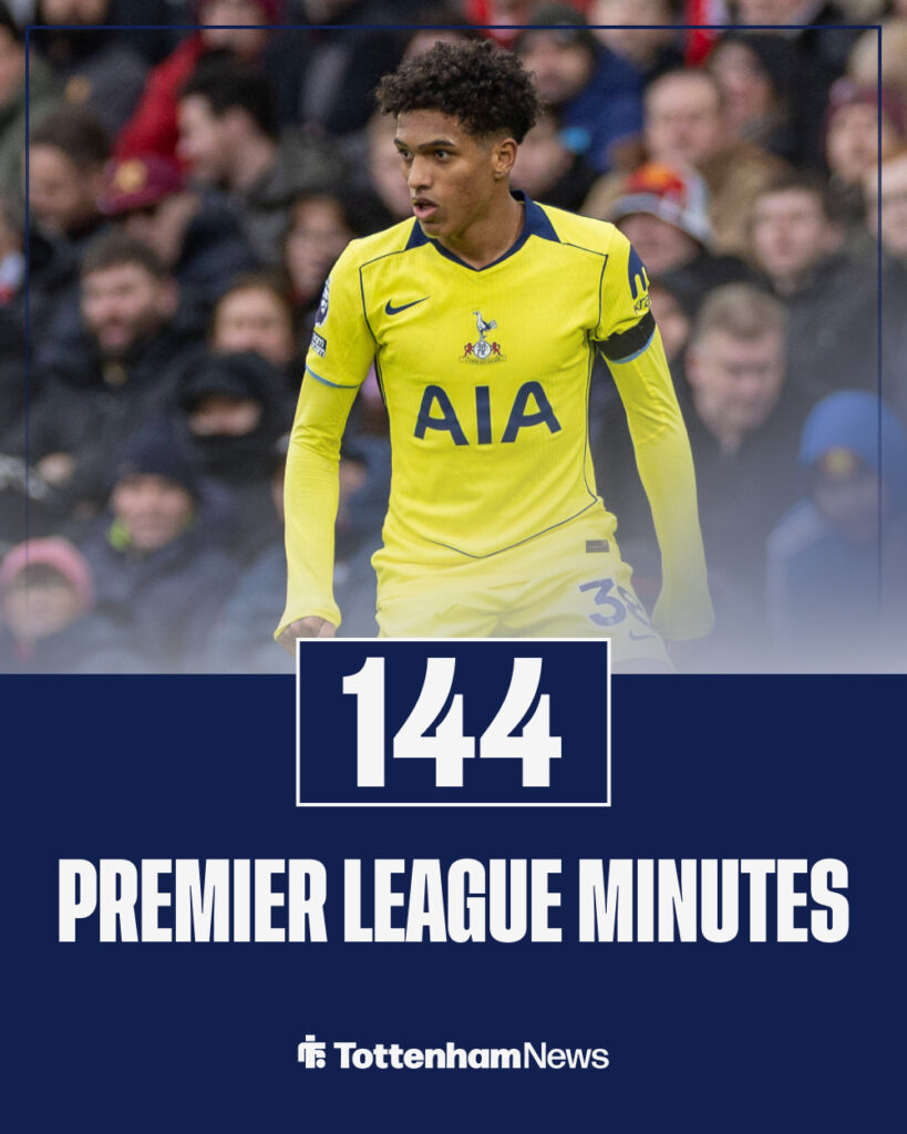 Souza minutes for Tottenham