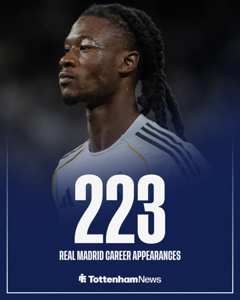Tottenham Eduardo Camavinga Real Madrid stats