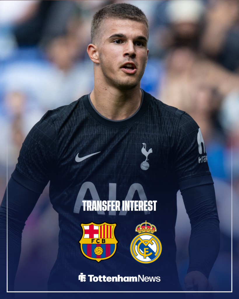 Tottenham Luka Vuskovic Real Madrid Barcelona transfer interest