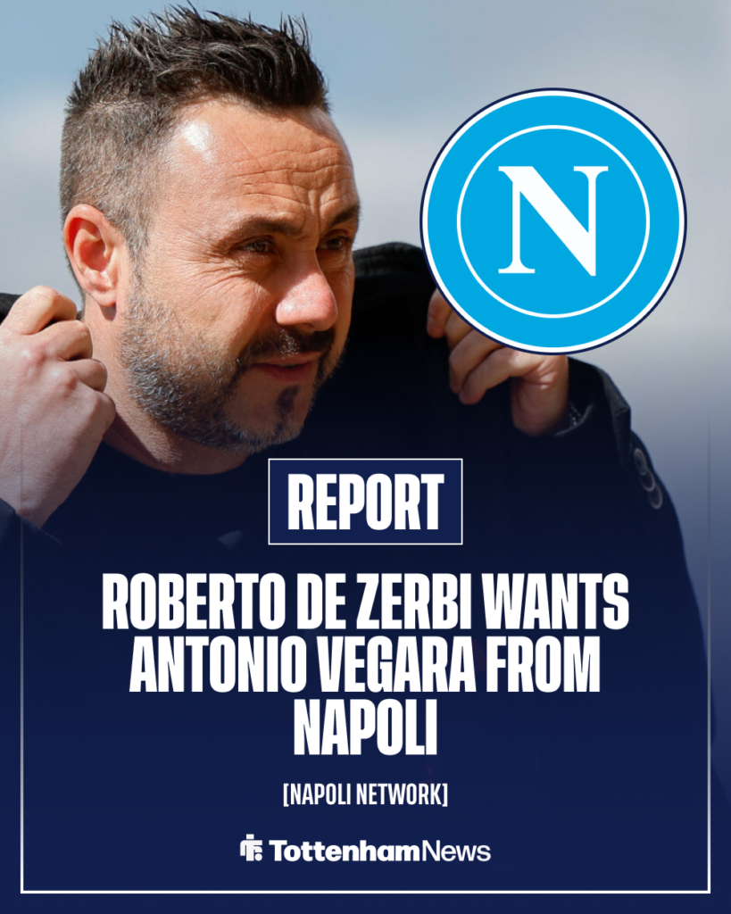 Tottenham Napoli Roberto De Zerbi Antonio Vegara