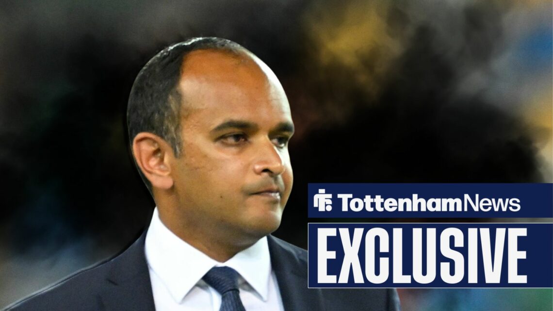 Tottenham chief Vinai Venkatesham with black clouds around him.