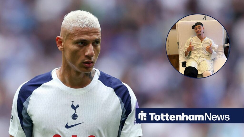 Richarlison sends message to Tottenham teammate Xavi Simons after surgery update