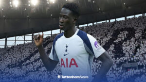 Ousmane Diabate in a Tottenham shirt