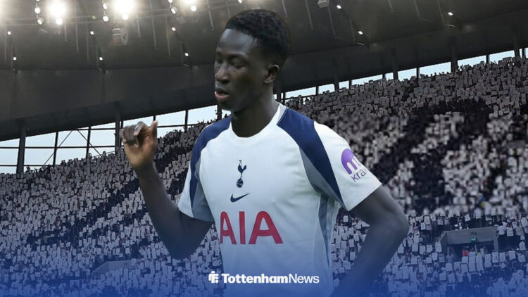 Ousmane Diabate in a Tottenham shirt
