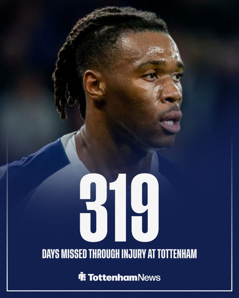 Tottenham Destiny Udogie injury record